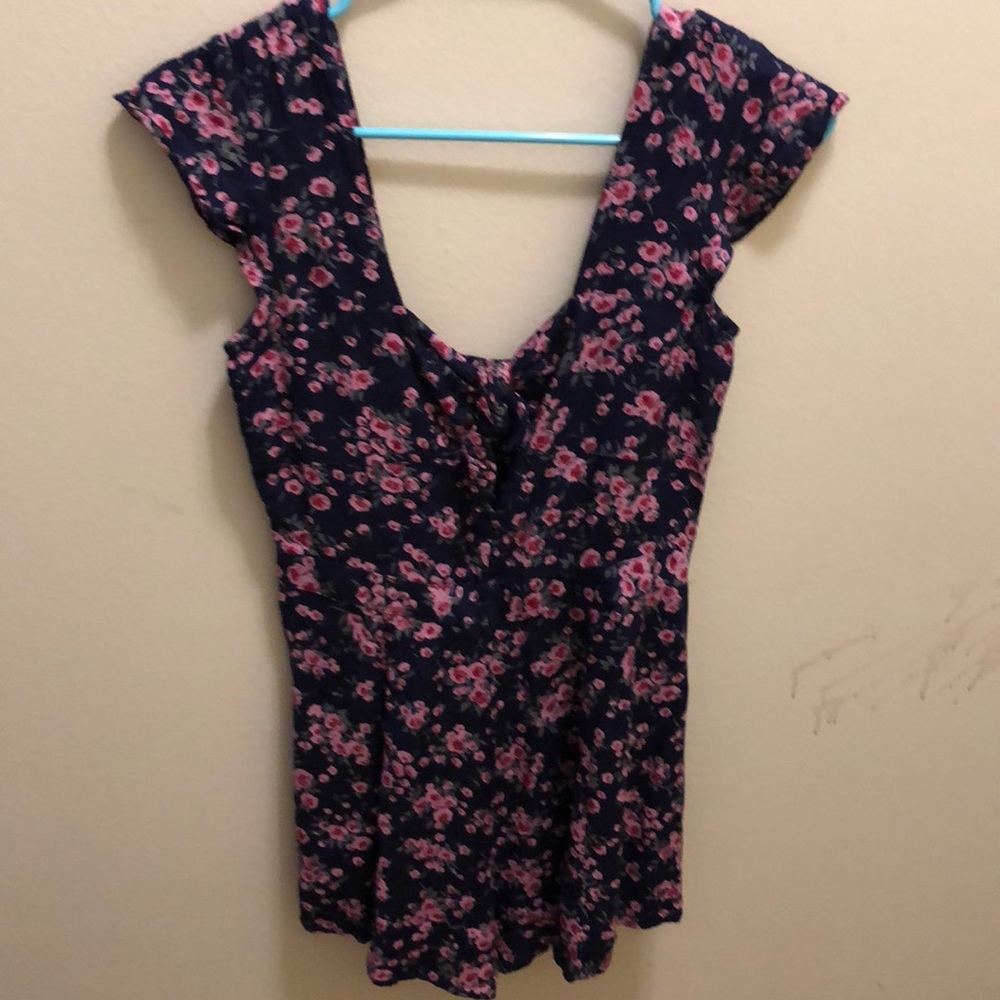 Urban Outfitters Floral Off-Shoulder Romper